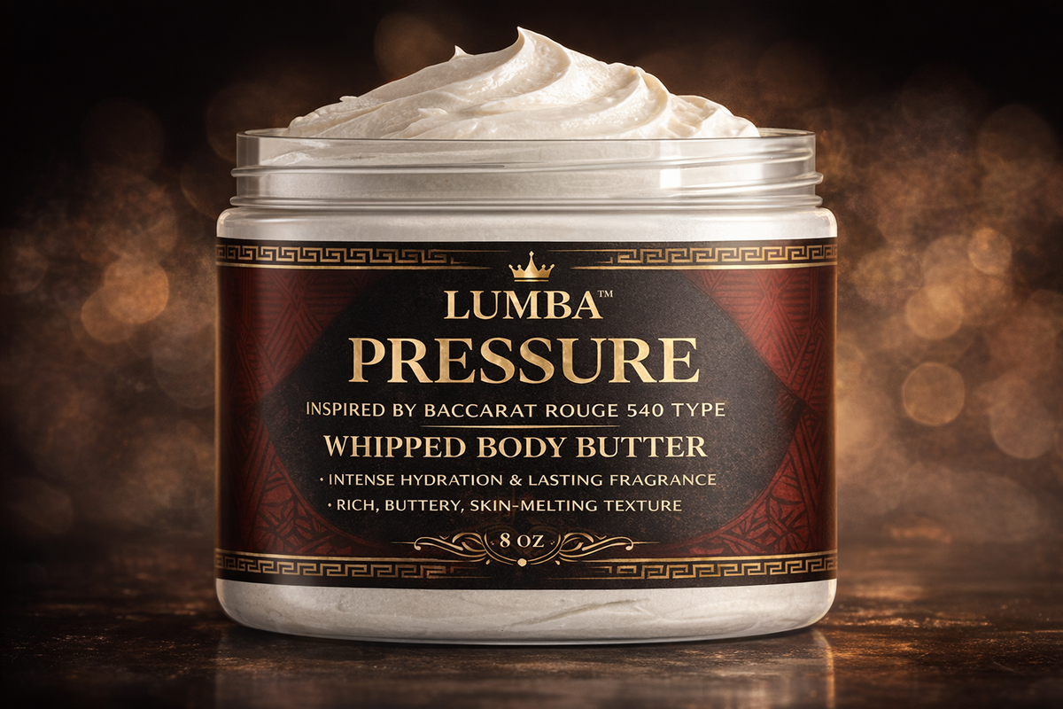 PRESSURE™ — Luxury Body Butter (Inspired by Baccarat Rouge 540)